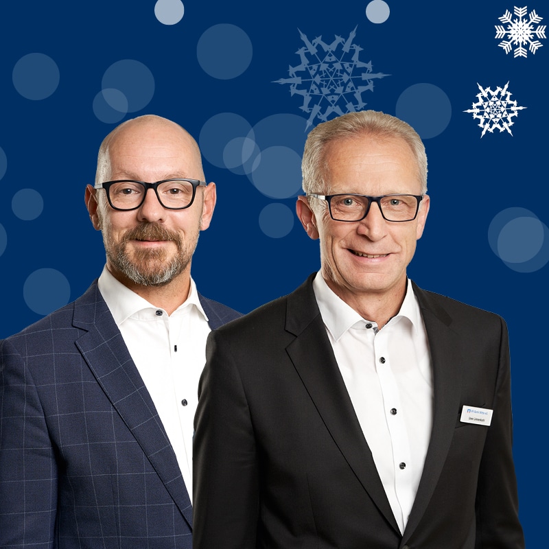 Weihnachtsgrüße Vorstandsteam VR-Bank Mitte 