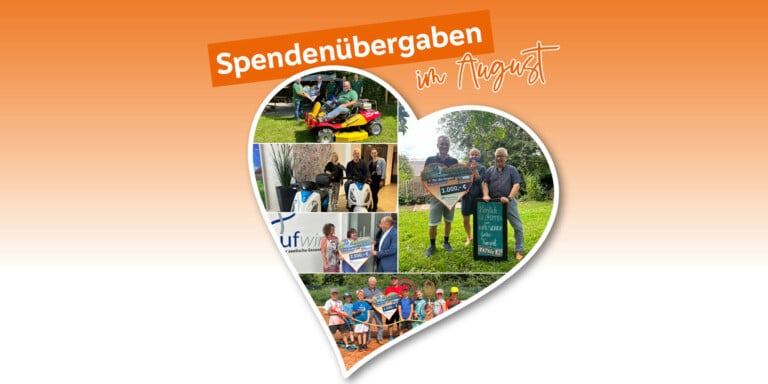 Spendenübergaben im August