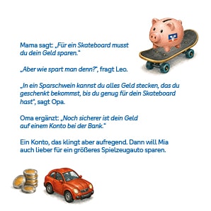 Eine Seite aus dem Mini-Buch der Mitmachbank.