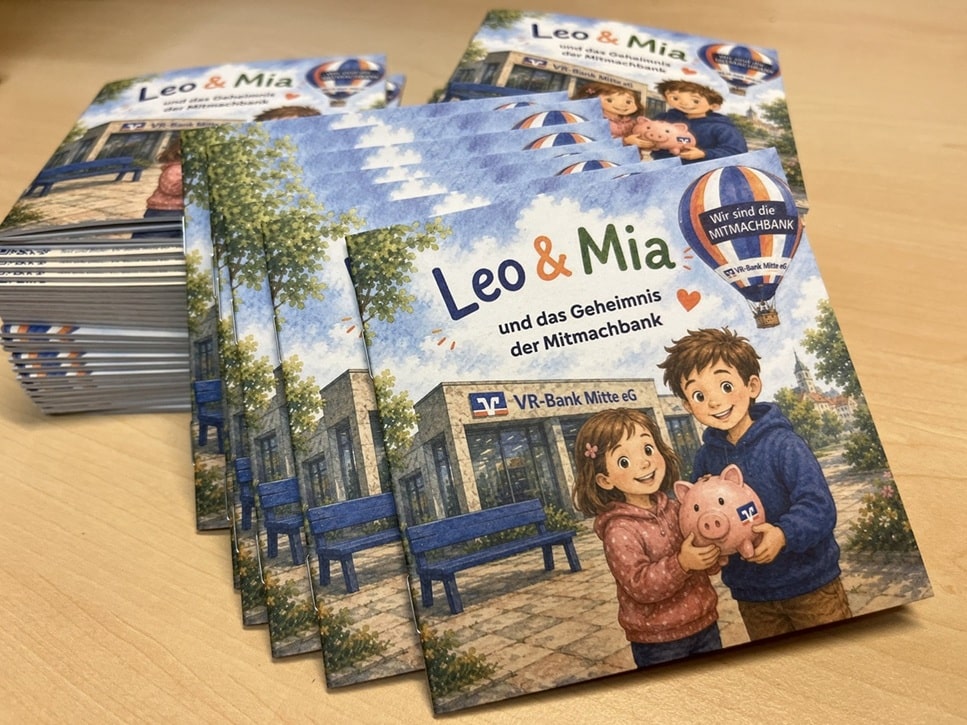 Ein Stapel der gedruckten Mini-Bücher